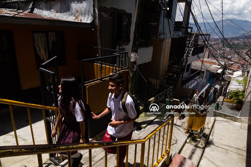 Pablo Escobar neighborhood in Medellin, Colombia