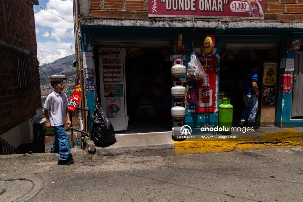 Pablo Escobar neighborhood in Medellin, Colombia
