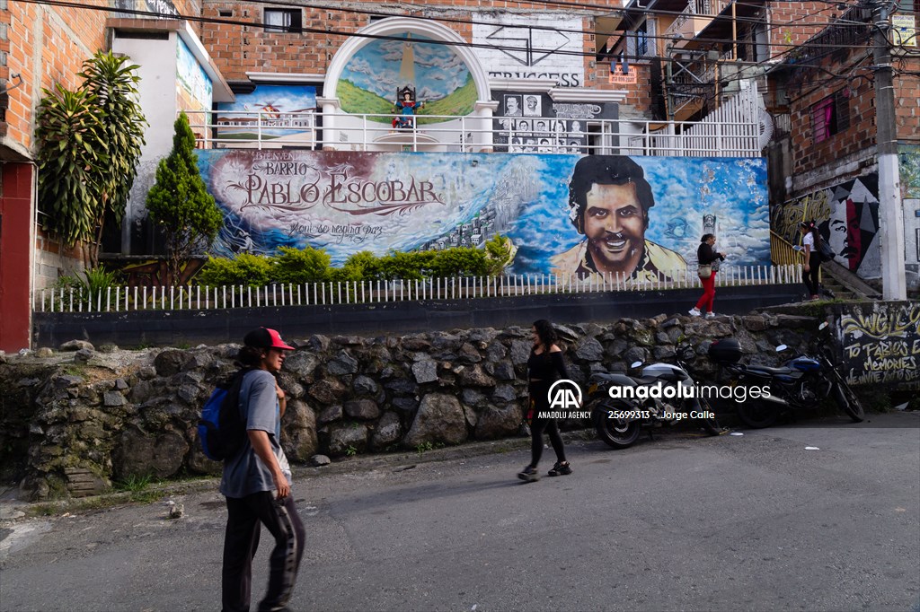Pablo Escobar neighborhood in Medellin, Colombia