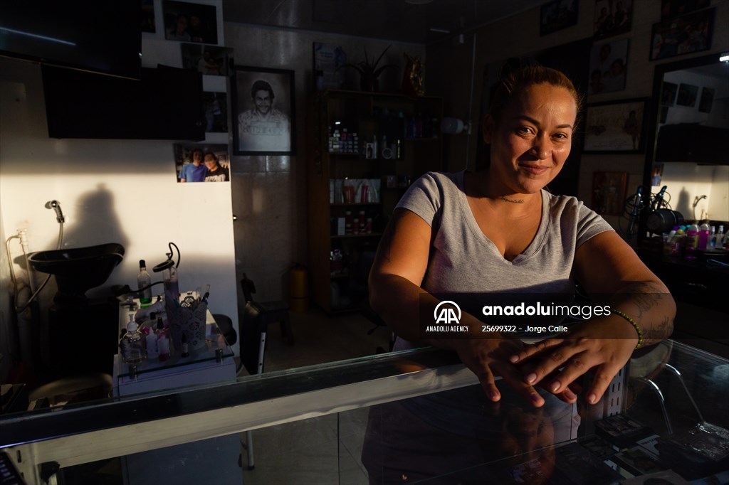 Pablo Escobar neighborhood in Medellin, Colombia