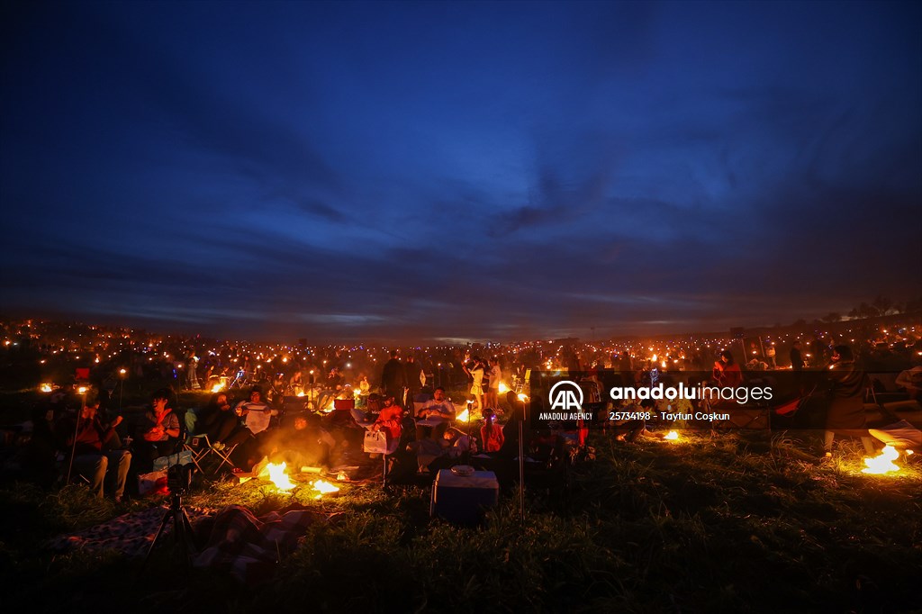 Sky lantern lights festival