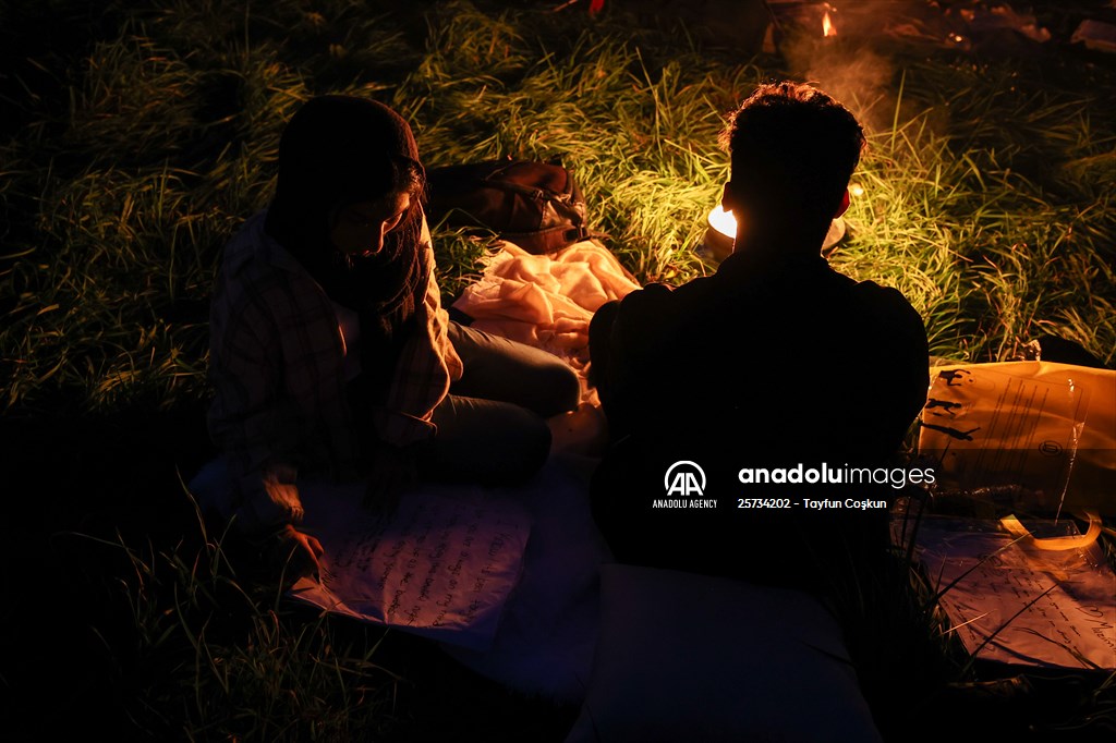 Sky lantern lights festival