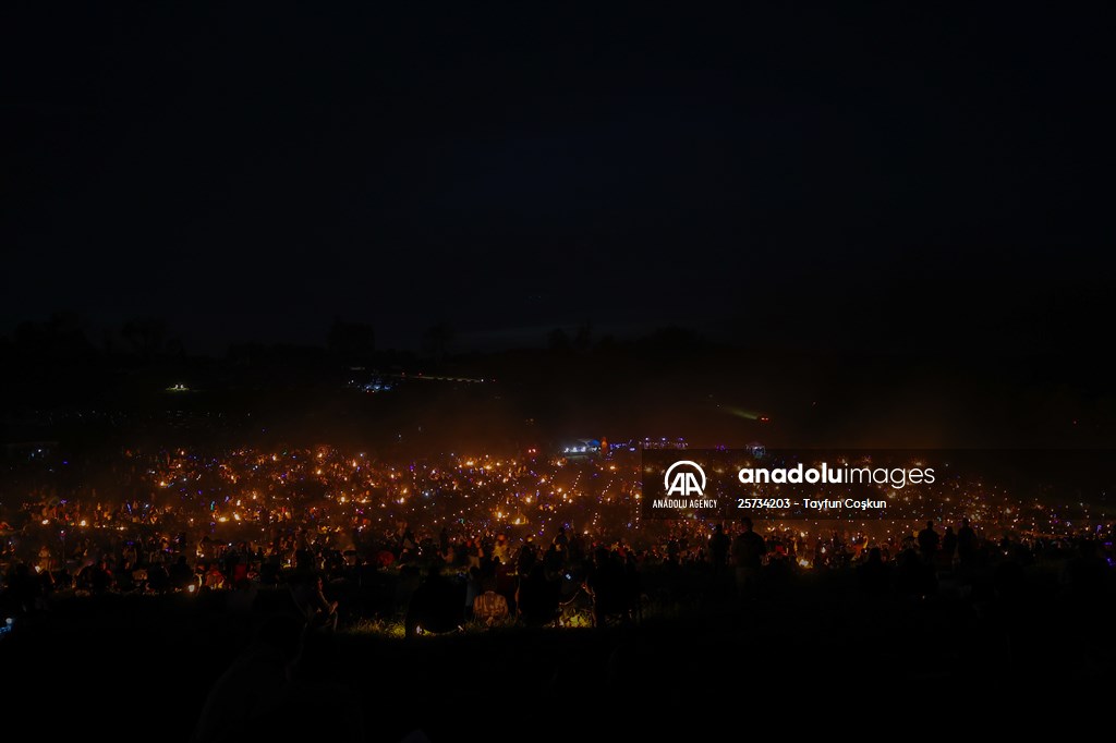 Sky lantern lights festival