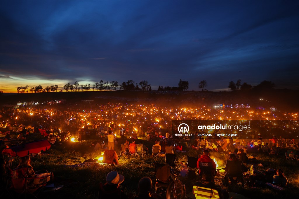 Sky lantern lights festival