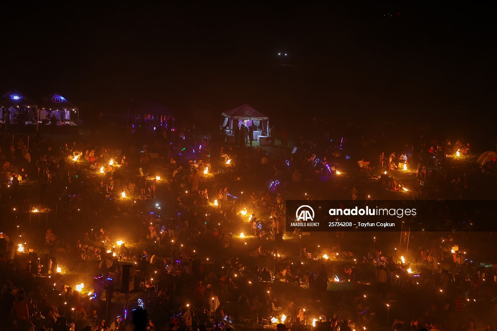 Sky lantern lights festival