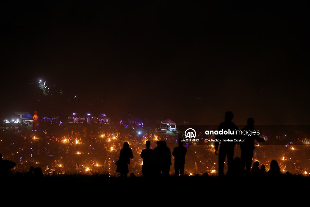 Sky lantern lights festival