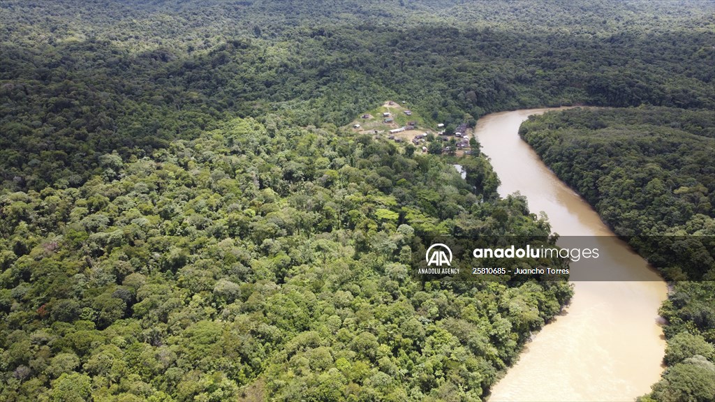 Colombia: Embera Dobida indigenous daily life at the jungle in Choco department