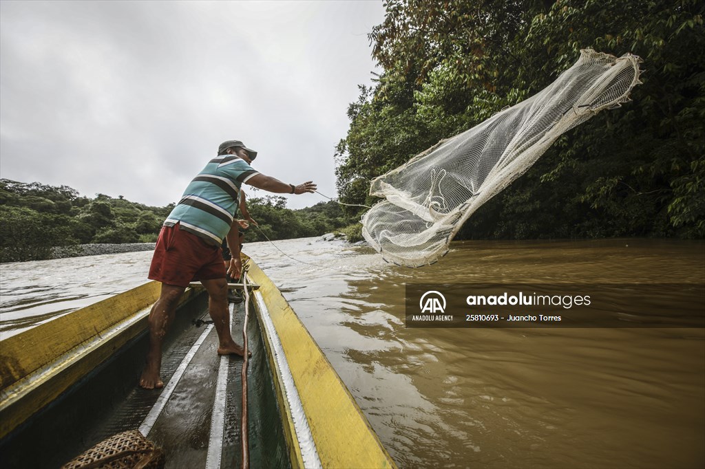 Colombia: Embera Dobida indigenous daily life at the jungle in Choco department
