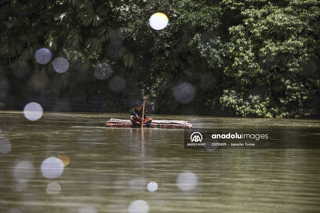 Colombia: Embera Dobida indigenous daily life at the jungle in Choco department