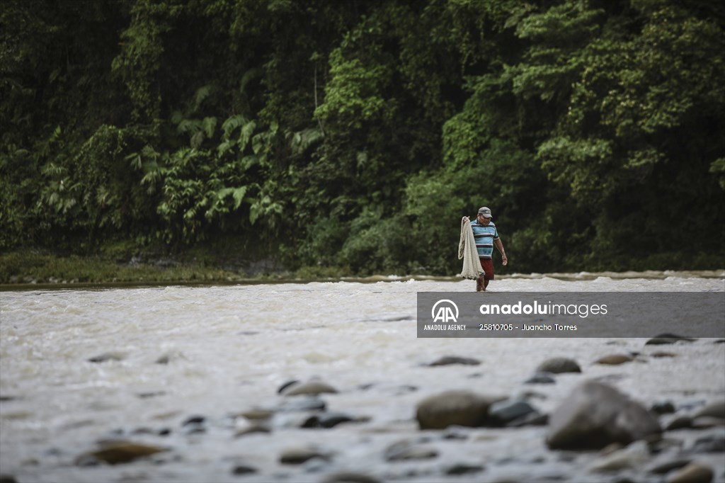 Colombia: Embera Dobida indigenous daily life at the jungle in Choco department