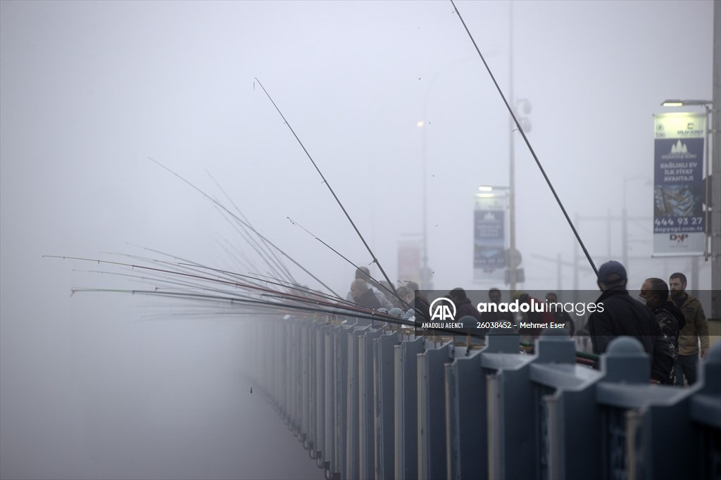 Heavy fog in Istanbul