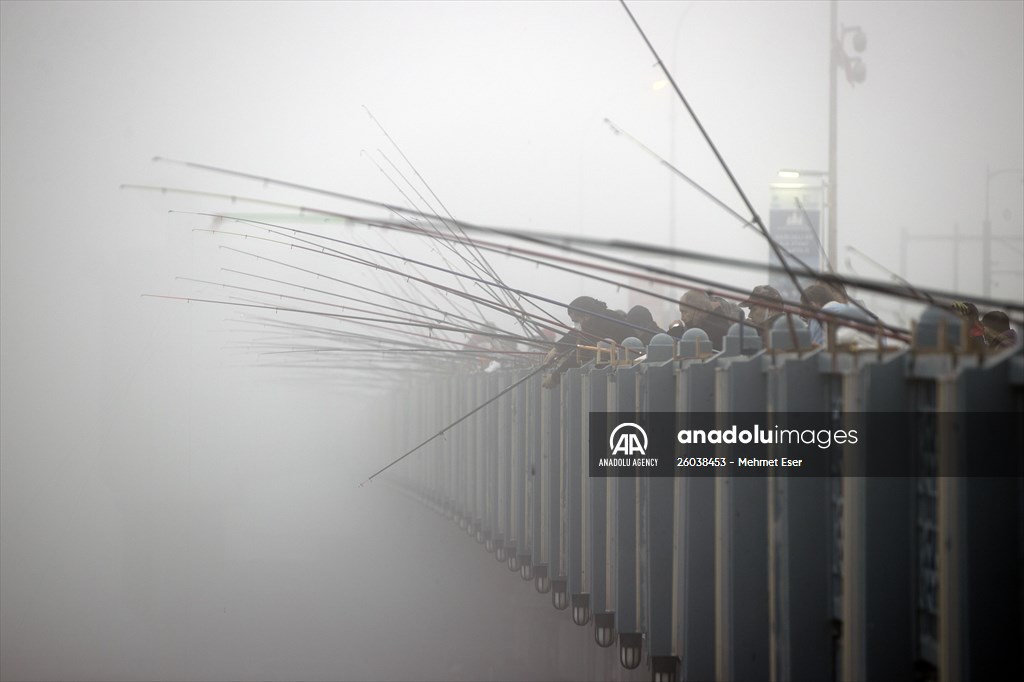 Heavy fog in Istanbul