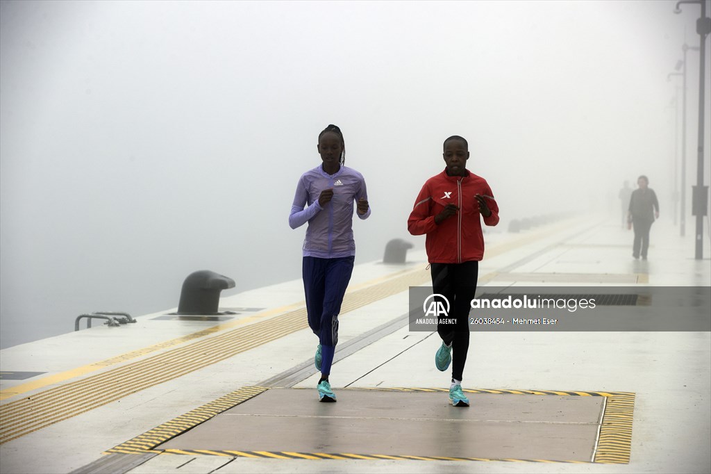 Heavy fog in Istanbul
