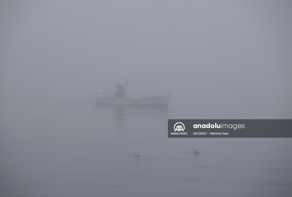 Heavy fog in Istanbul