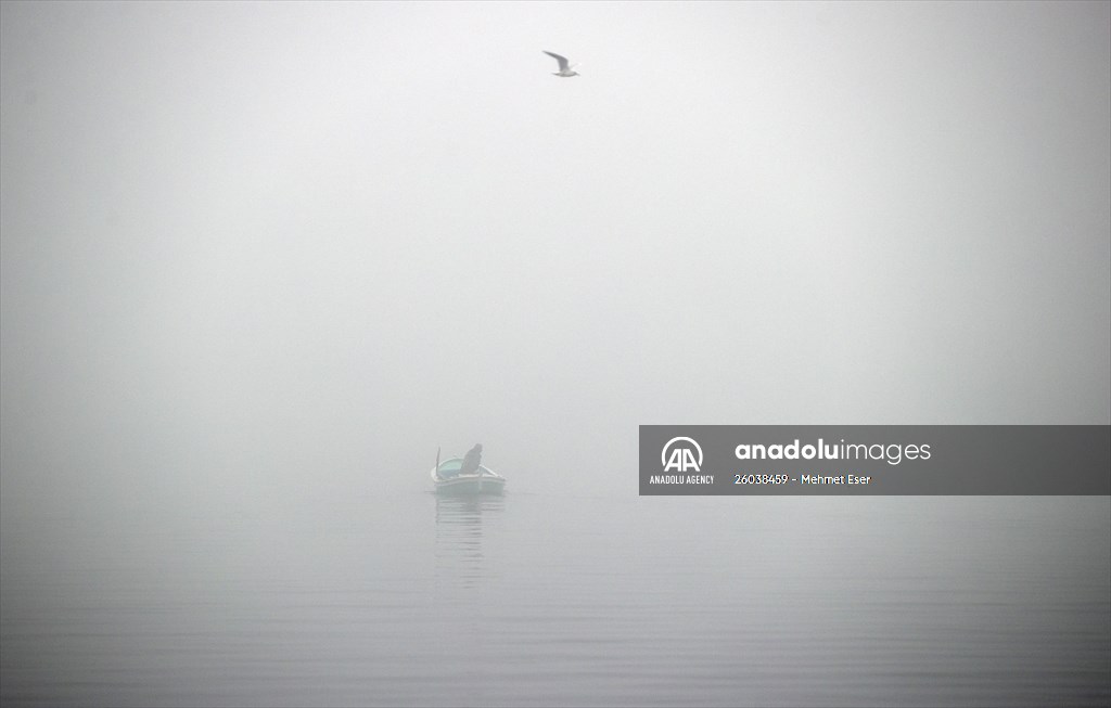 Heavy fog in Istanbul