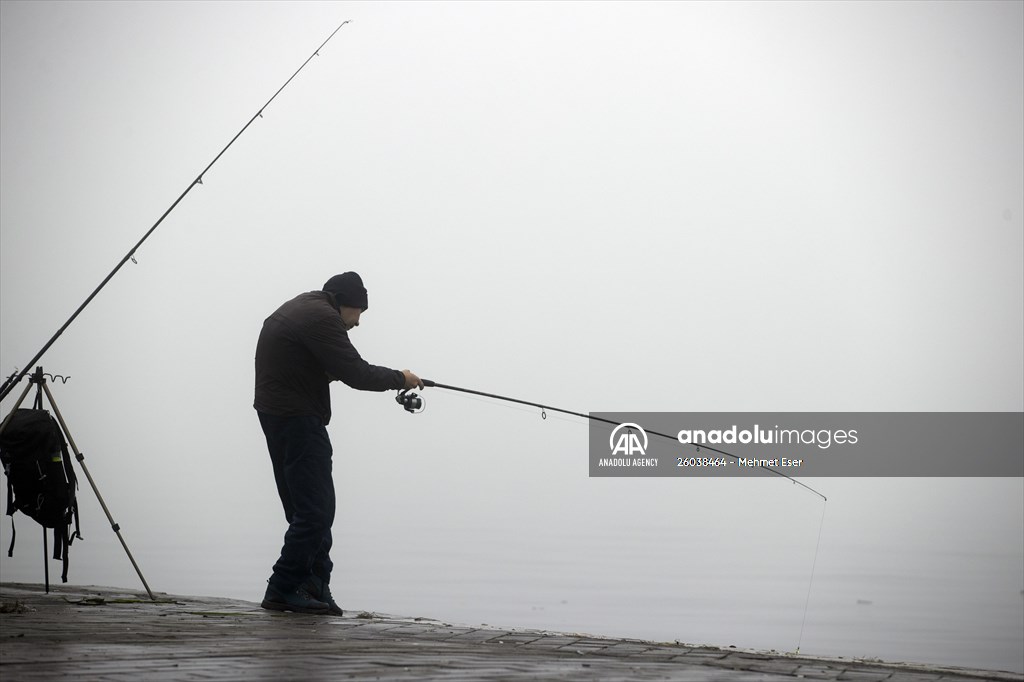 Heavy fog in Istanbul