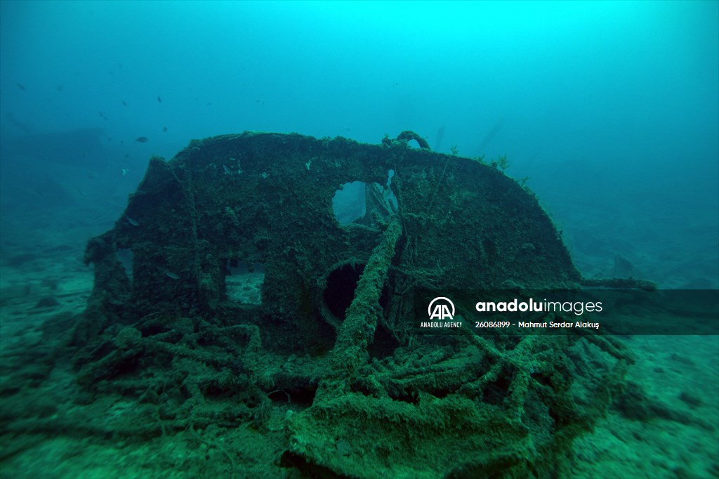 The shipwreck of H.M.S. Majestic in Gallipoli Historical Underwater Park