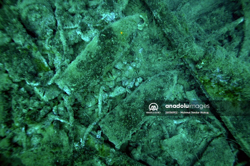 The shipwreck of H.M.S. Majestic in Gallipoli Historical Underwater Park