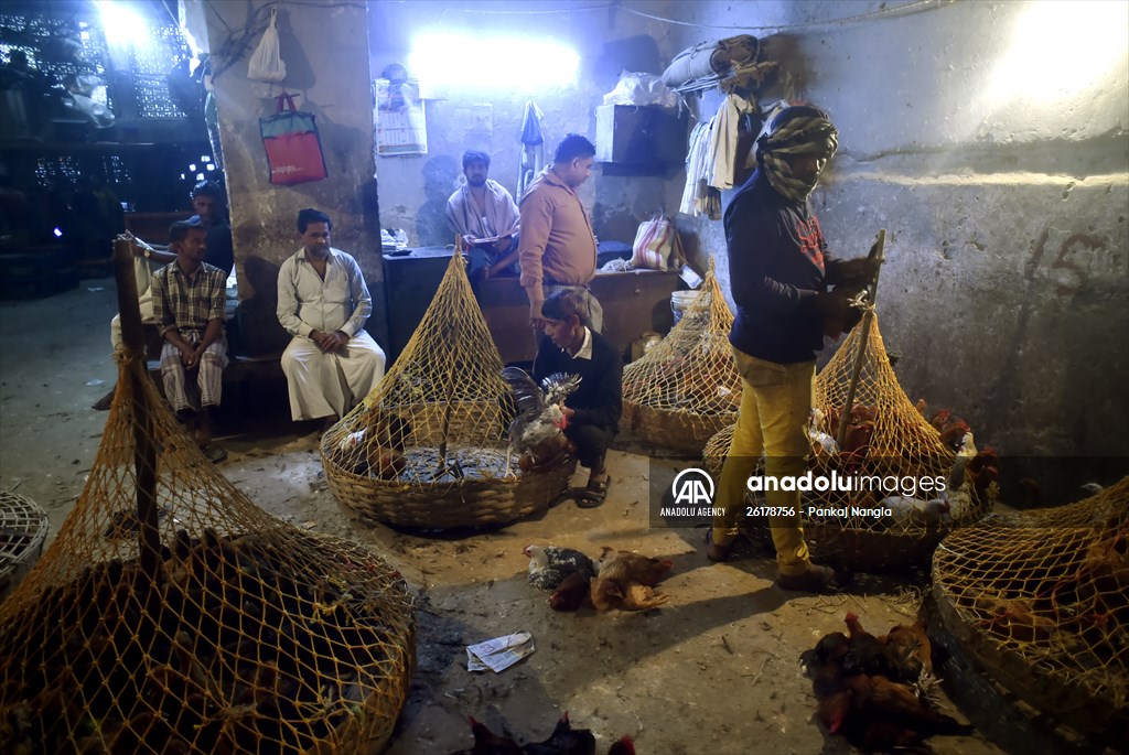Chicken wholesale market in India