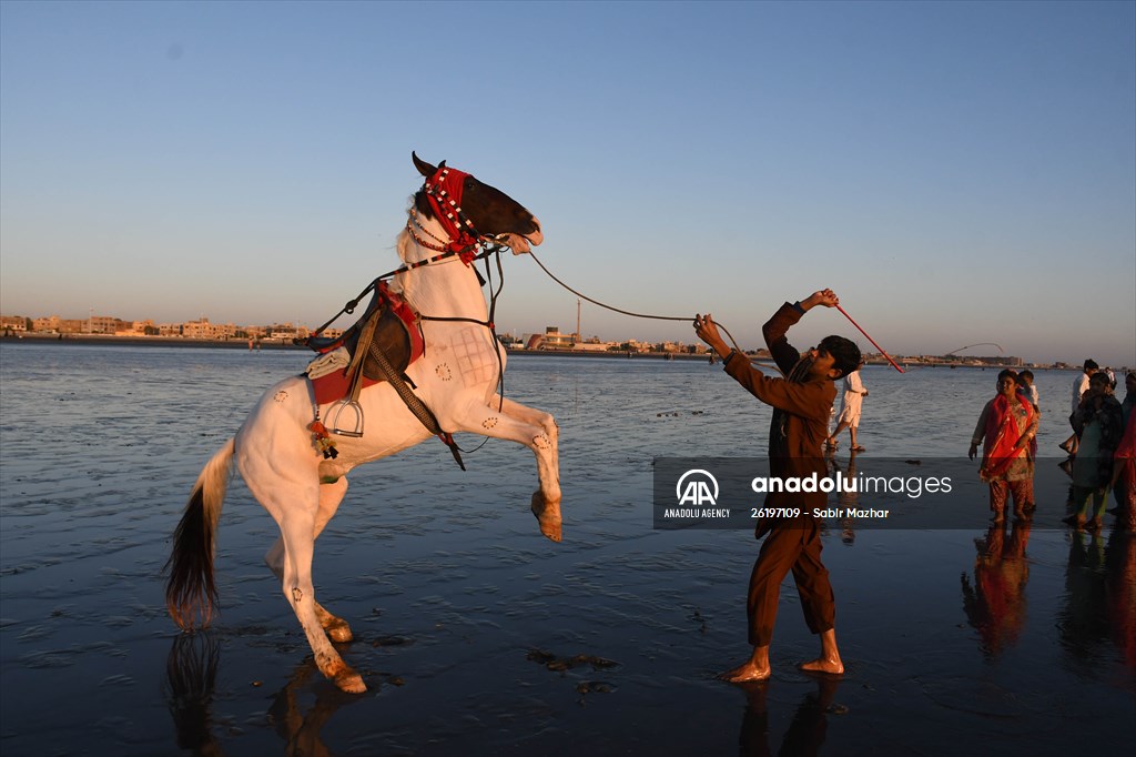 Clifton beach of Pakistan's Karachi