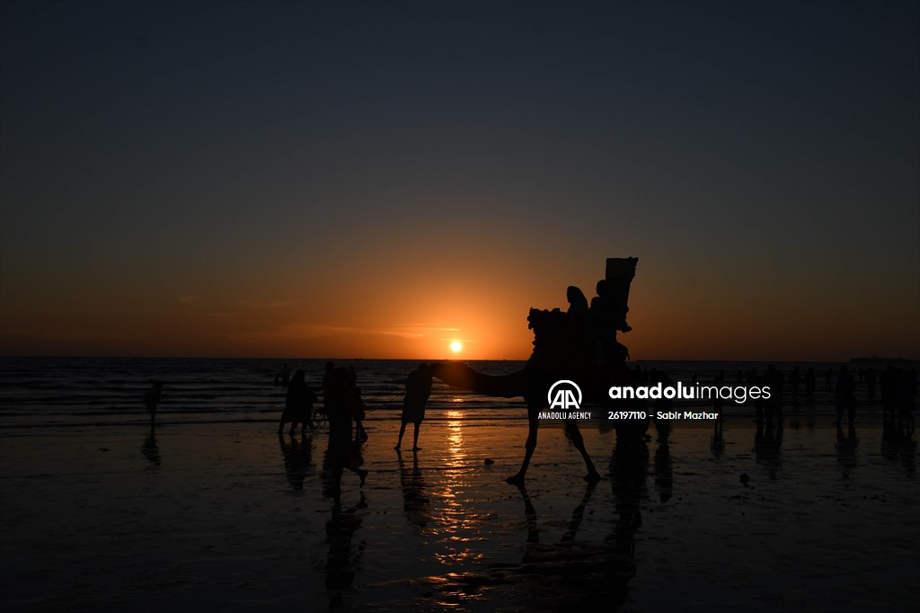 Clifton beach of Pakistan's Karachi