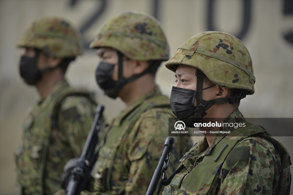 Japan's Self-Defense Forces conduct an amphibious operation in the south of Japan