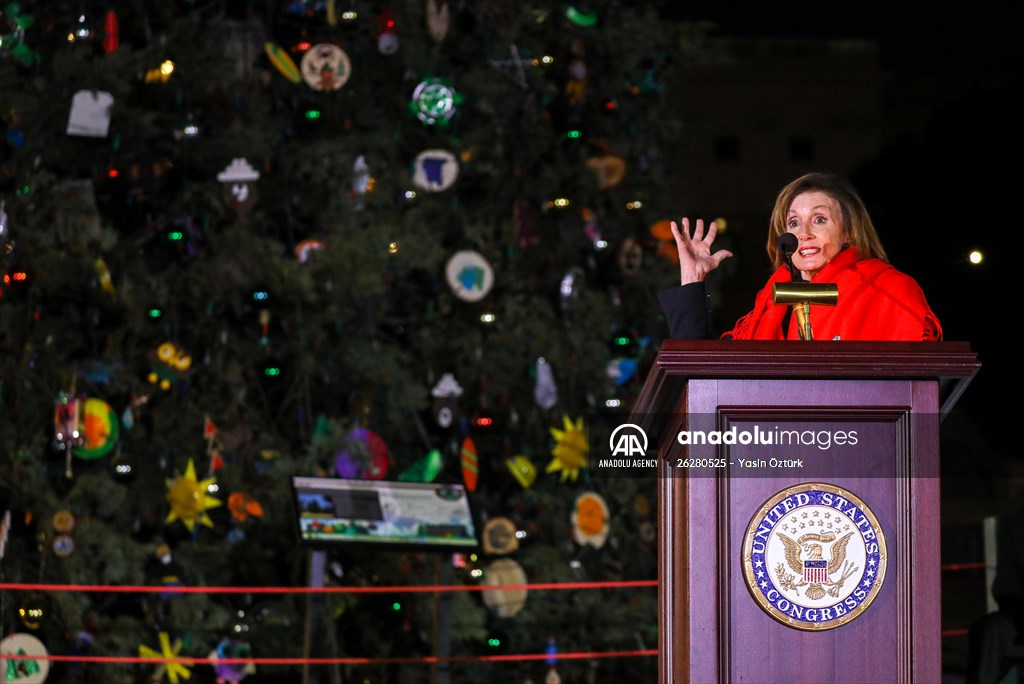 Capitol Christmas tree lighting ceremony in Washington DC