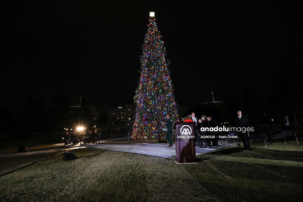 Capitol Christmas tree lighting ceremony in Washington DC