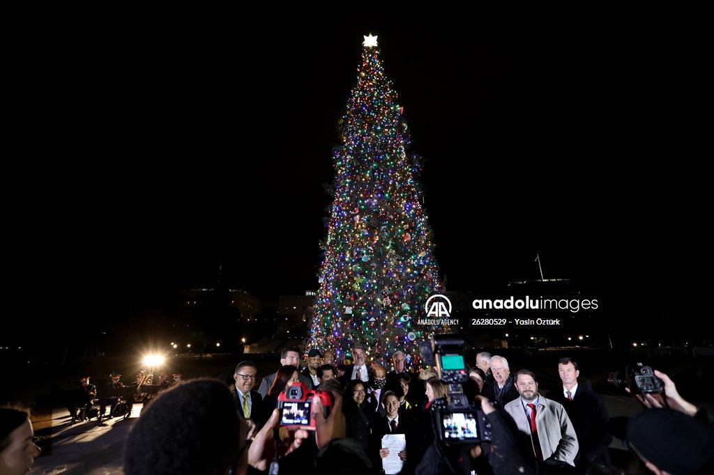 Capitol Christmas tree lighting ceremony in Washington DC