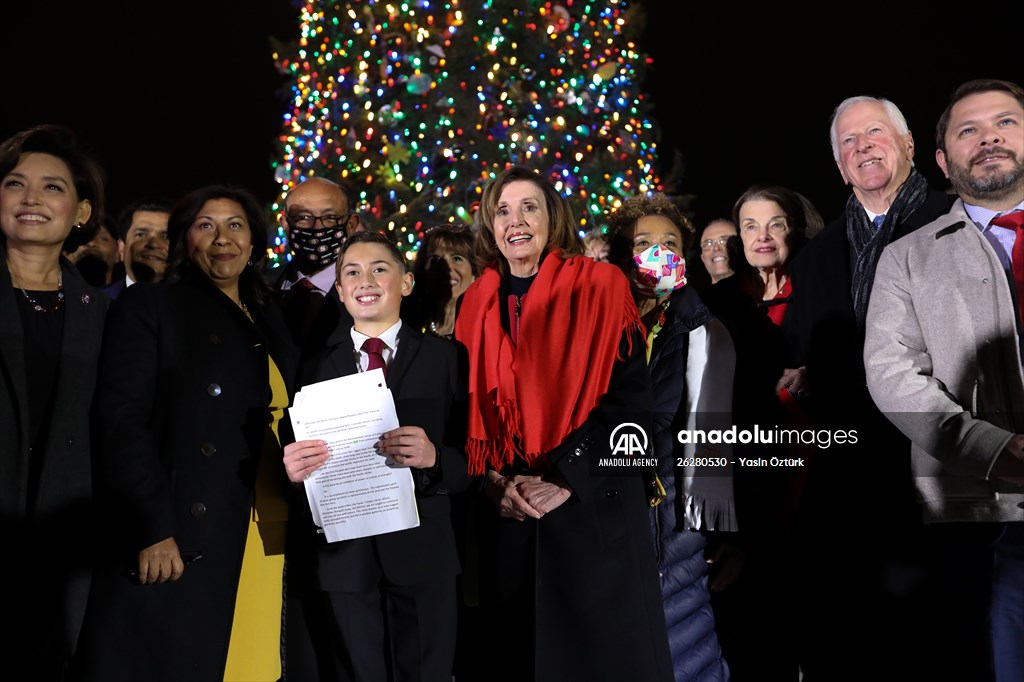 Capitol Christmas tree lighting ceremony in Washington DC