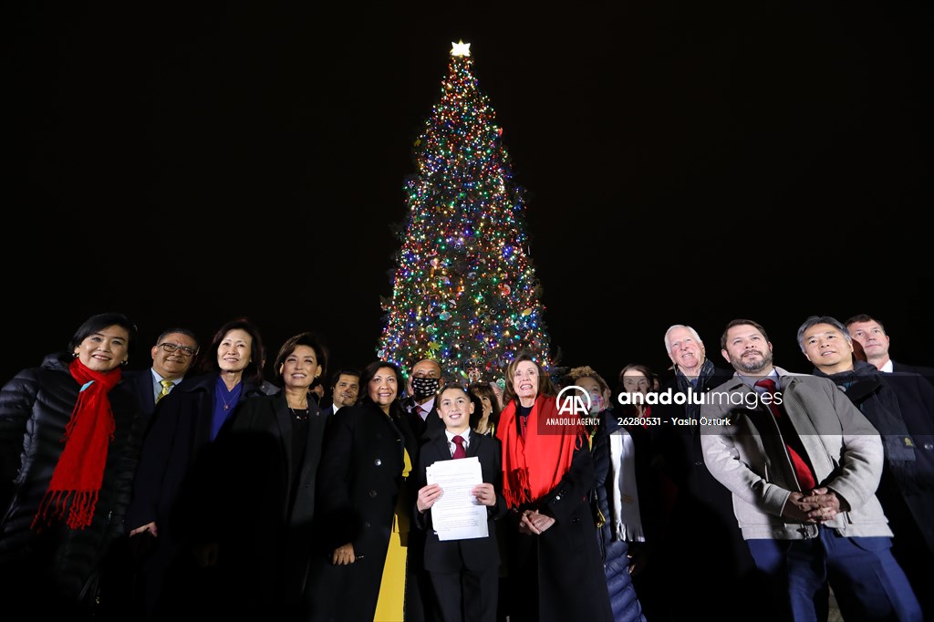 Capitol Christmas tree lighting ceremony in Washington DC