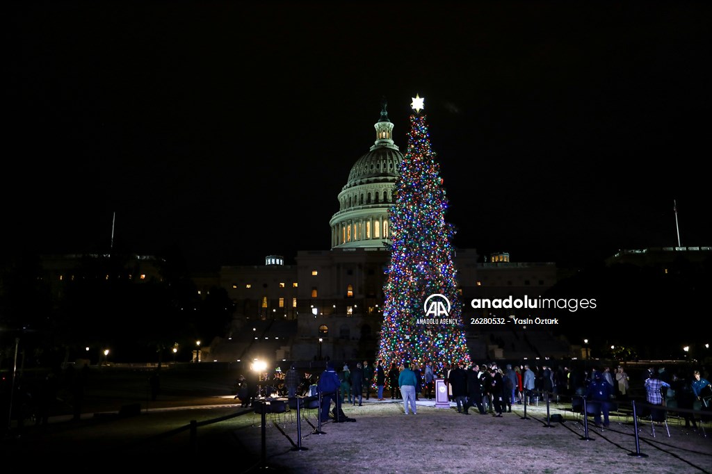 Capitol Christmas tree lighting ceremony in Washington DC Anadolu Images