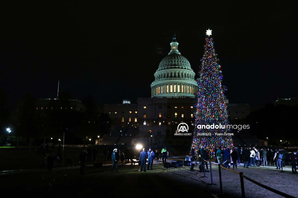 Capitol Christmas tree lighting ceremony in Washington DC