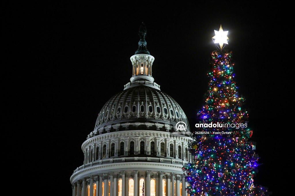 Capitol Christmas tree lighting ceremony in Washington DC