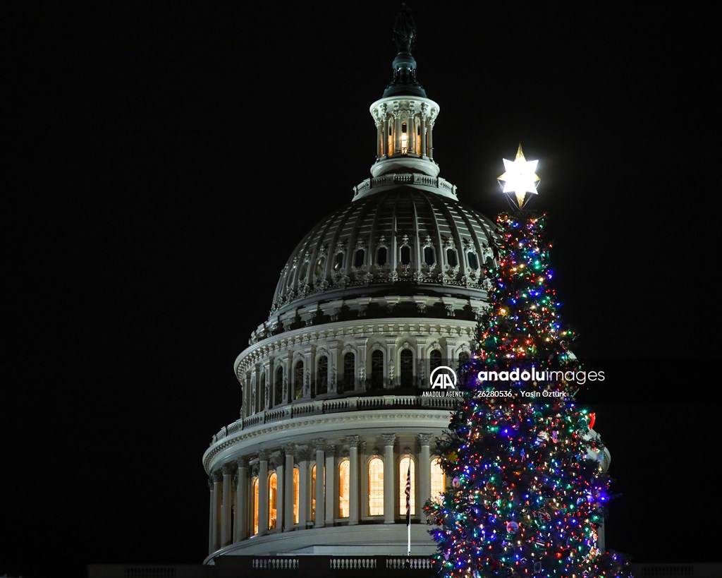 Capitol Christmas tree lighting ceremony in Washington DC