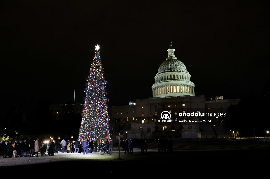 Capitol Christmas tree lighting ceremony in Washington DC