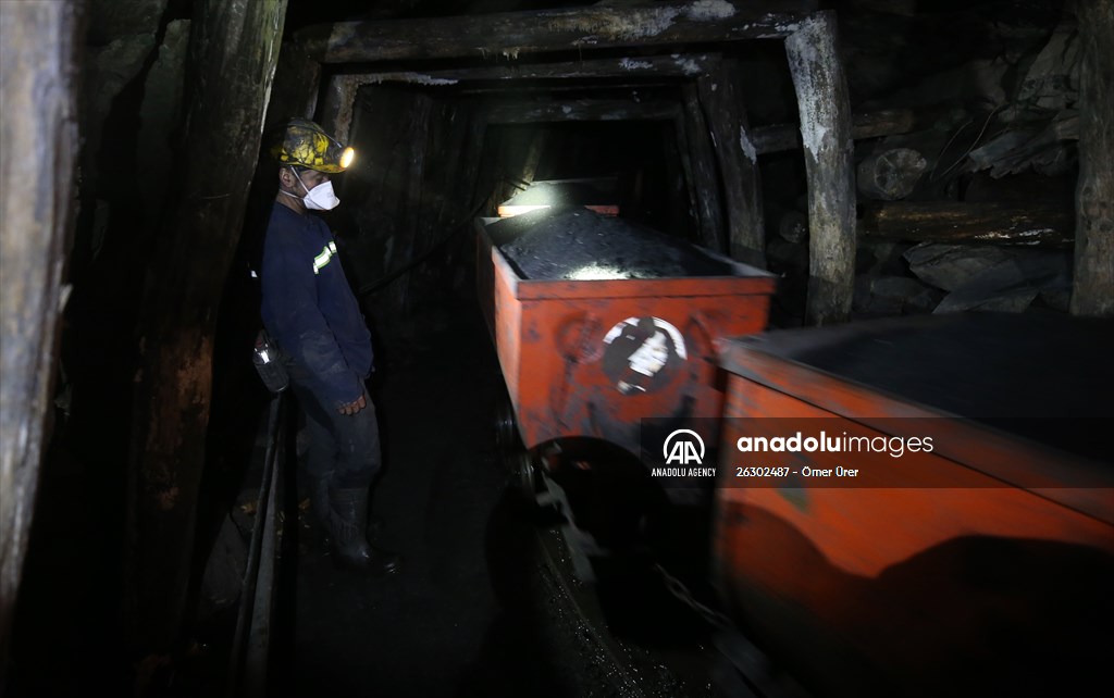 Miners in Turkey's Zonguldak