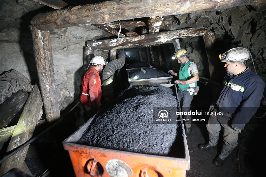 Miners in Turkey's Zonguldak