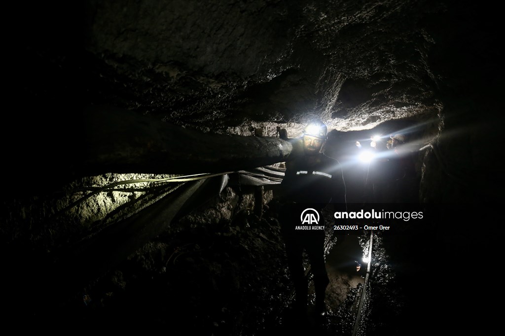 Miners in Turkey's Zonguldak