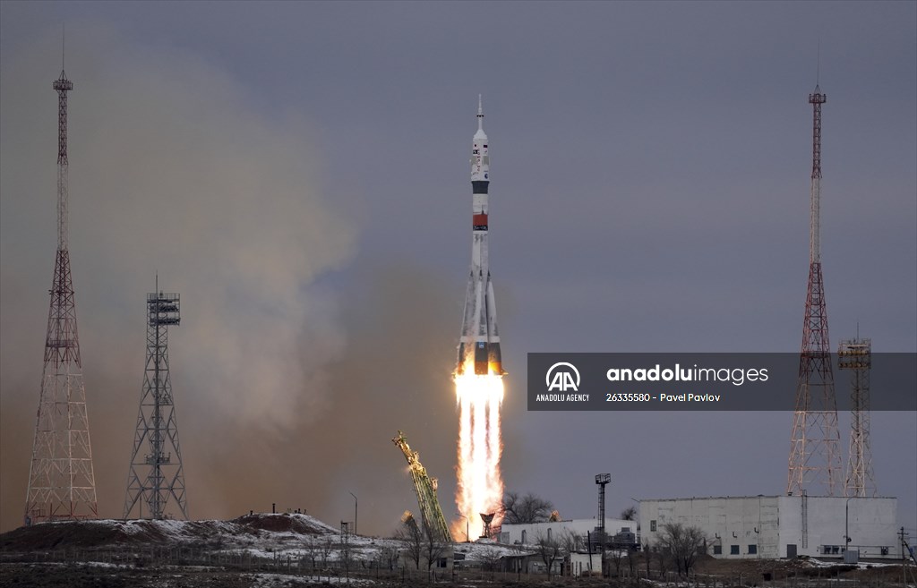 Soyuz MS-20 spacecraft launched from Baikonur Cosmodrome