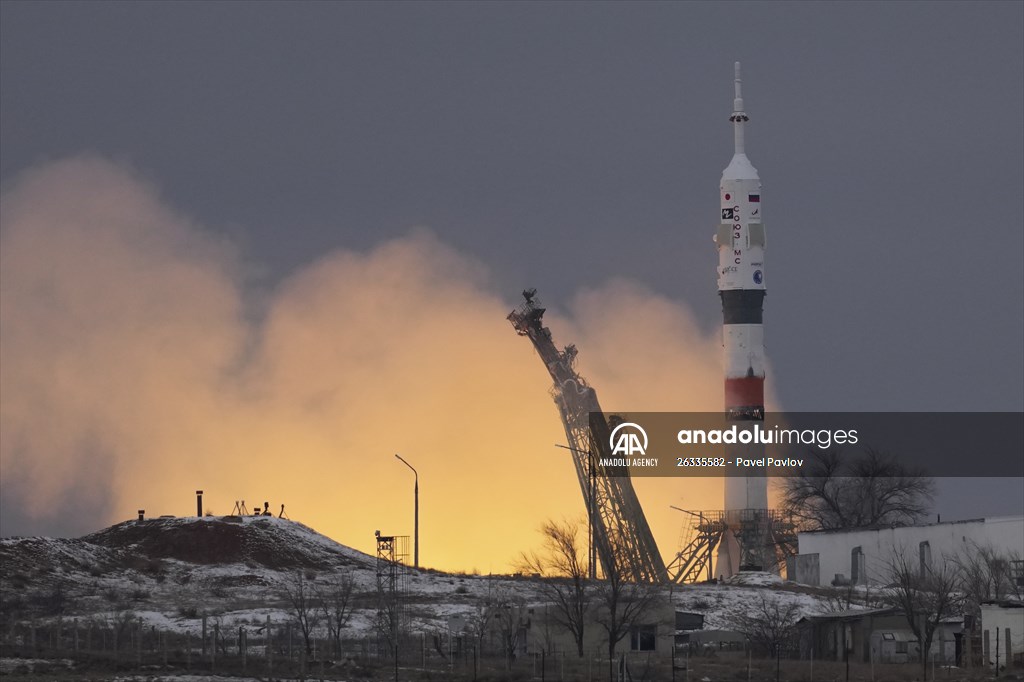 Soyuz MS-20 spacecraft launched from Baikonur Cosmodrome