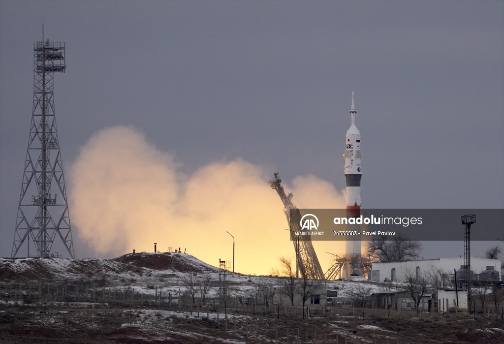 Soyuz MS-20 spacecraft launched from Baikonur Cosmodrome