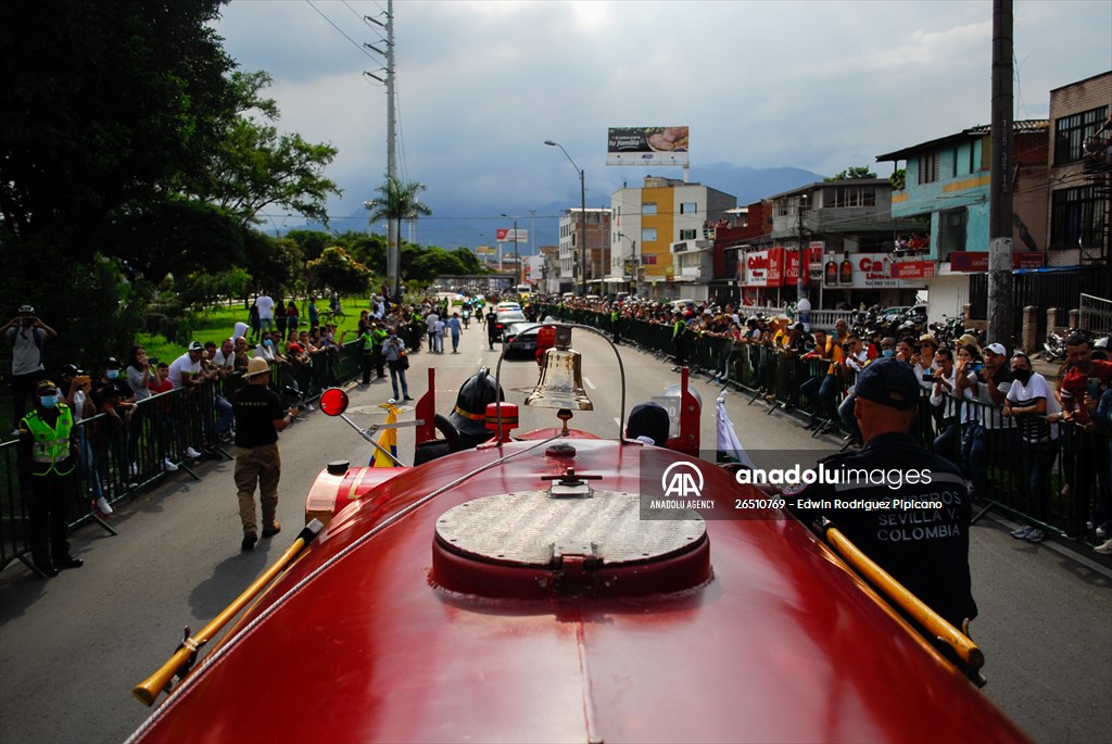 Vintage car parade at the Cali Fair in Colombia
