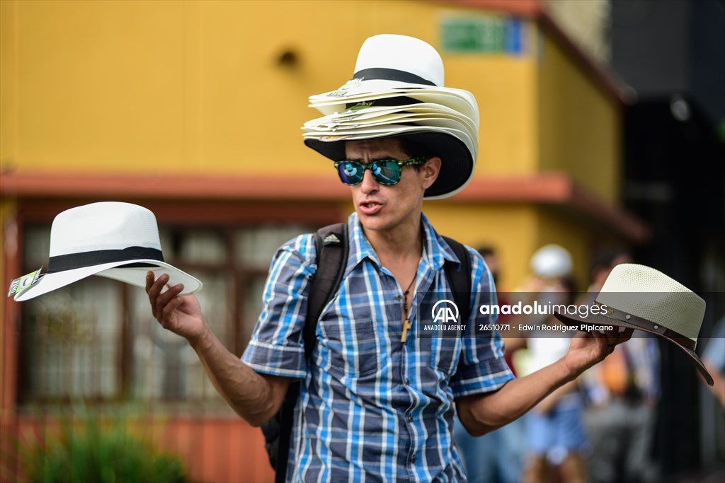 Vintage car parade at the Cali Fair in Colombia