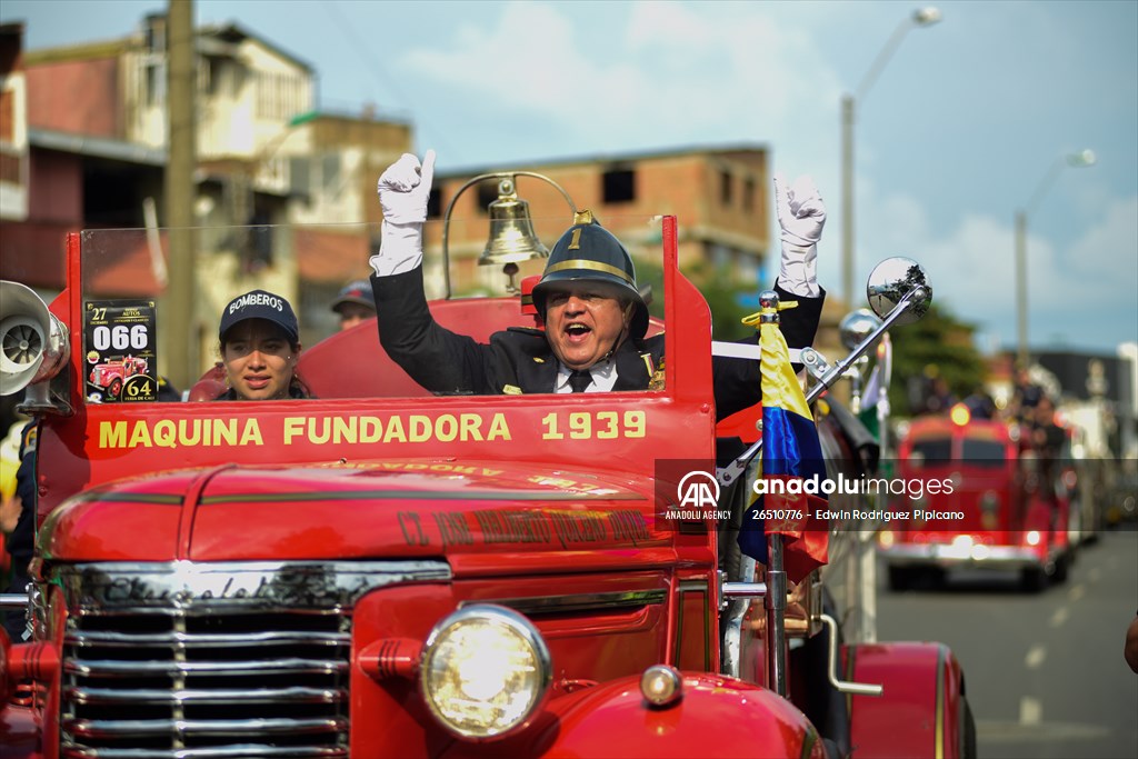 Vintage car parade at the Cali Fair in Colombia