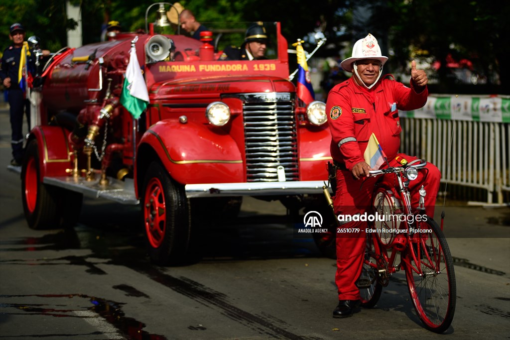 Vintage car parade at the Cali Fair in Colombia
