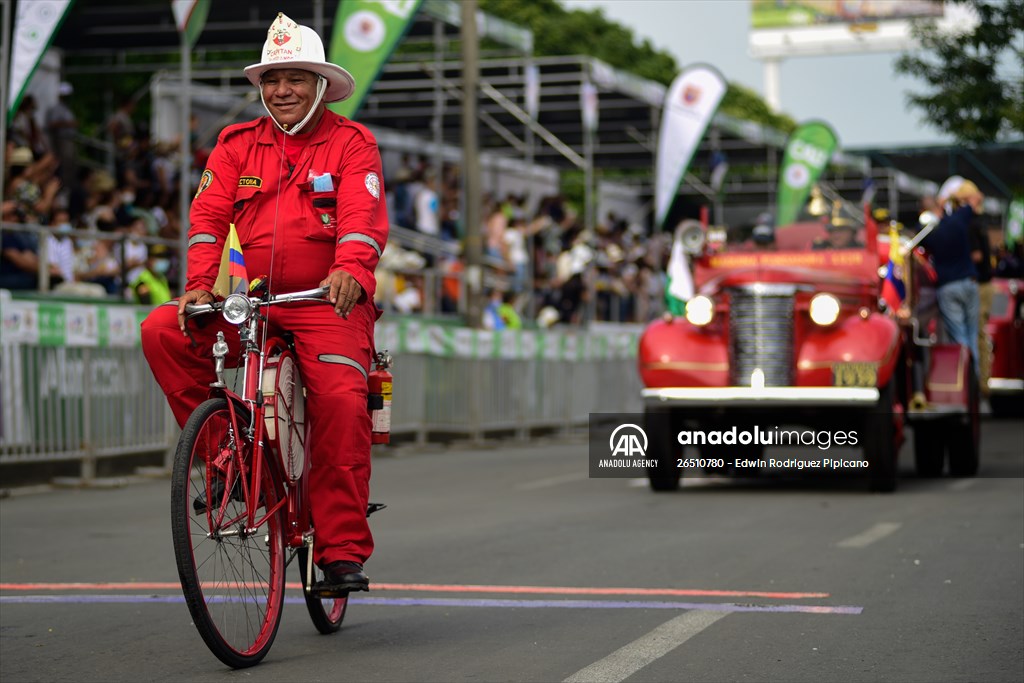 Vintage car parade at the Cali Fair in Colombia