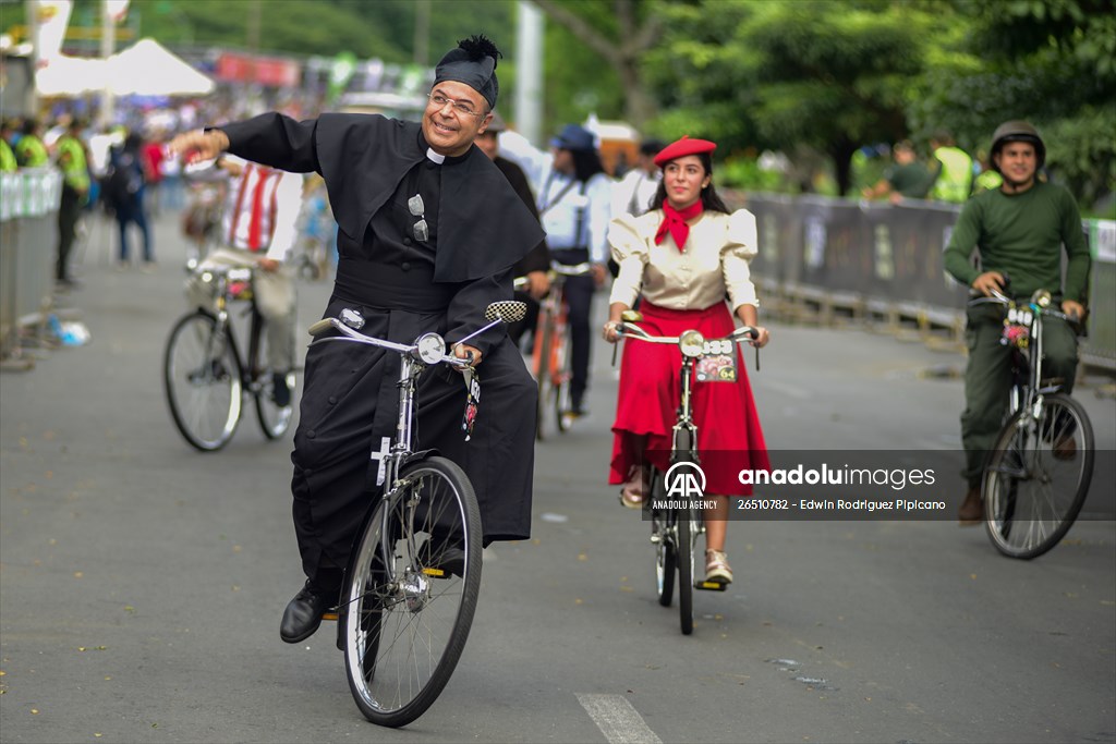 Vintage car parade at the Cali Fair in Colombia