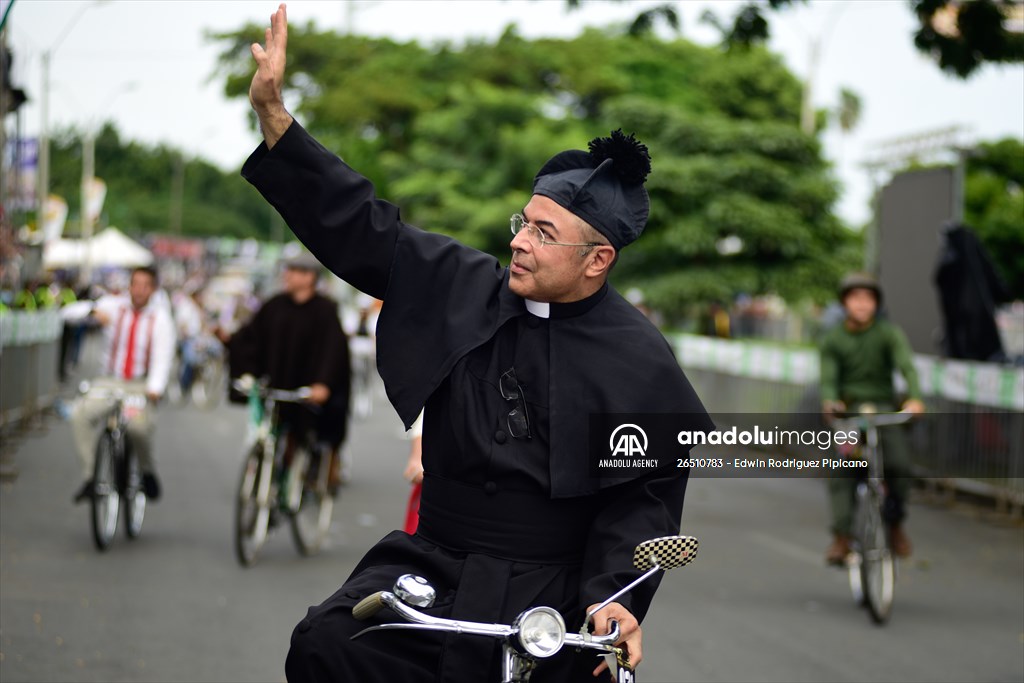 Vintage car parade at the Cali Fair in Colombia