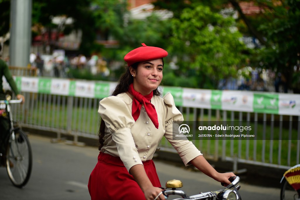 Vintage car parade at the Cali Fair in Colombia